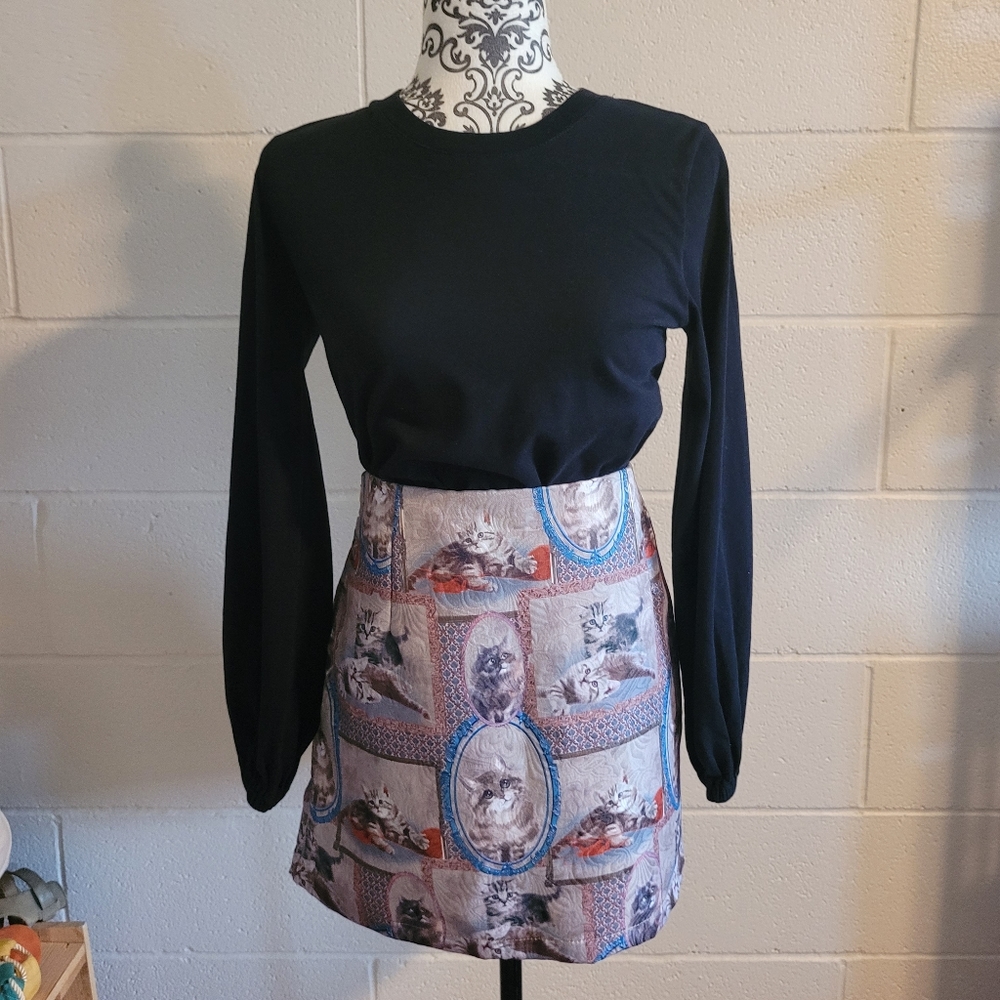 Wilfred black long sleeve crop top